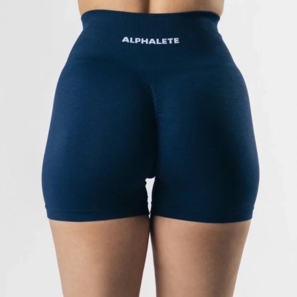 Alphalete Amplify Shorts (Tuxedo Navy Blue) - Picture 2 of 5